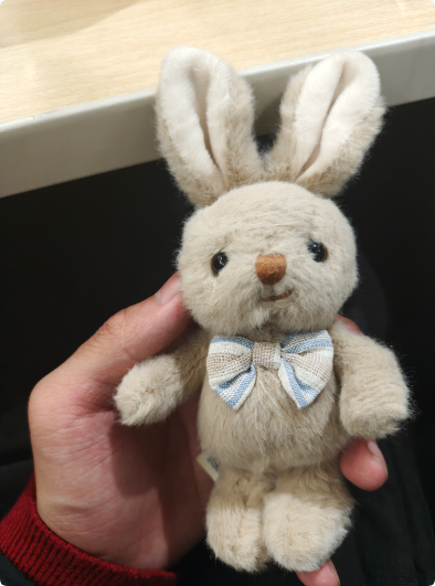 她送我的礼物,我一直在背包上挂着 她送我的礼物,我一直在背包上挂着